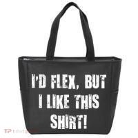 I'd Flex But I Like This Shirt Tote Bag thumb 0