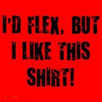 I'd Flex But I Like This Shirt Santa Hat thumb 1