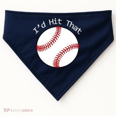 I'd Hit That Baseball USA-Made Doggie Bandana