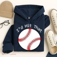 I'd Hit That Baseball Hoodie thumb 4