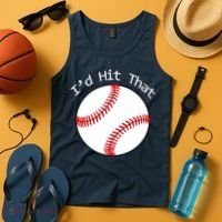 I'd Hit That Baseball Tank Top thumb 4
