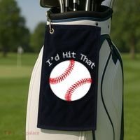 I'd Hit That Baseball Golf Towel thumb 2