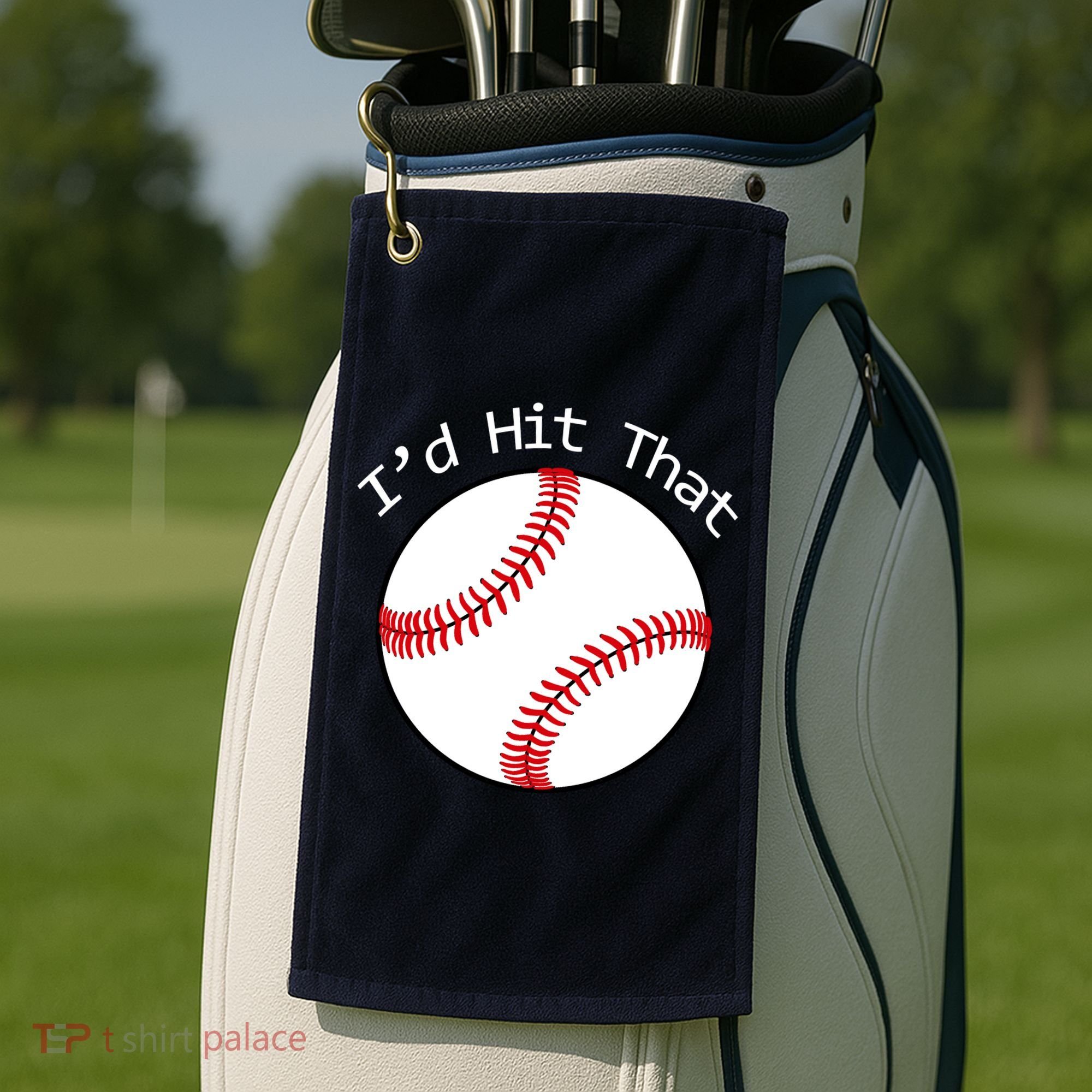 I'd Hit That Baseball Golf Towel