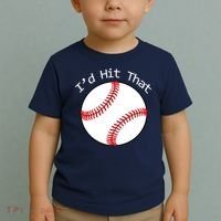 I'd Hit That Baseball Toddler T-Shirt thumb 2
