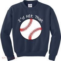 I'd Hit That Baseball Kids Sweatshirt thumb 0