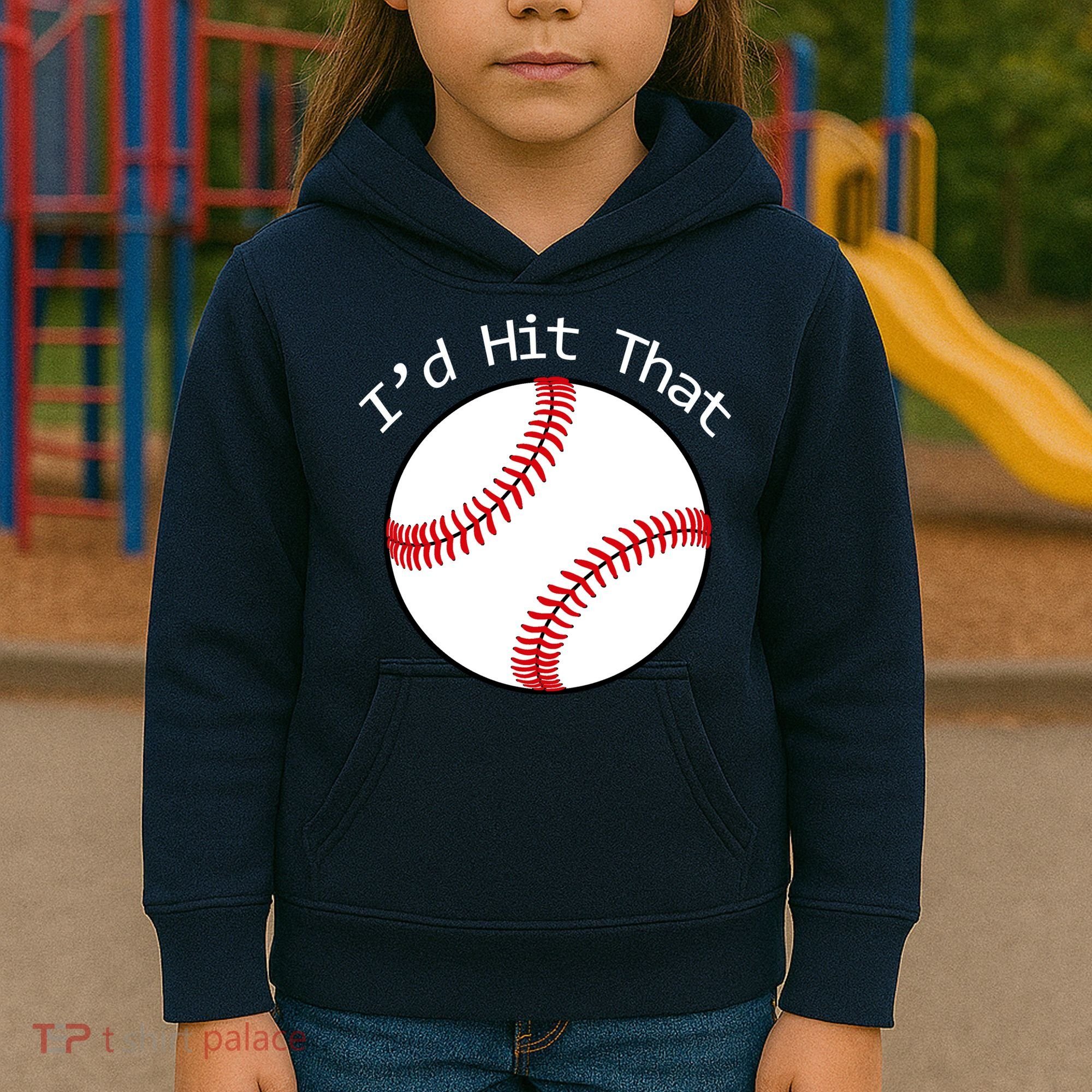 I'd Hit That Baseball Kids Hoodie