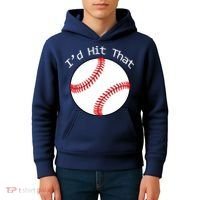 I'd Hit That Baseball Kids Hoodie thumb 4