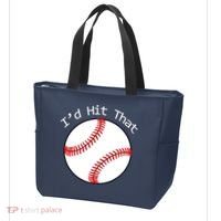 I'd Hit That Baseball Tote Bag thumb 3