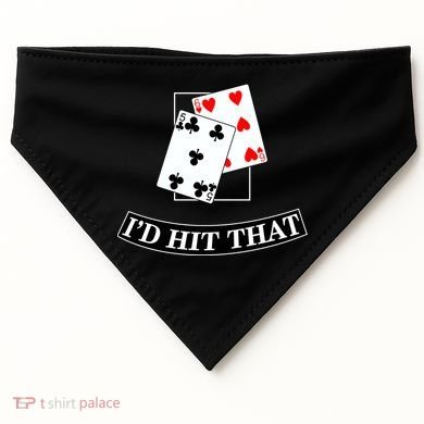 I'd Hit That Black Jack USA-Made Doggie Bandana