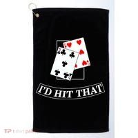 I'd Hit That Black Jack Golf Towel thumb 0