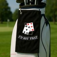 I'd Hit That Black Jack Golf Towel thumb 2