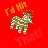 I'd Hit That Pinata Santa Hat thumb 1