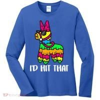 I'd Hit That Pinata Funny Party Women's Long Sleeve Shirt thumb 0
