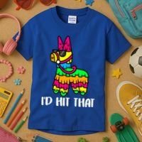 I'd Hit That Pinata Funny Party Kids T-Shirt thumb 3