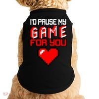 I'd Pause My Game For You Valentines Day Doggie Tank thumb 0