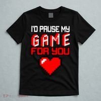 I'd Pause My Game For You Valentines Day T-Shirt thumb 5