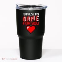 I'd Pause My Game For You Valentines Day Tumbler thumb 0