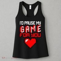 I'd Pause My Game For You Valentines Day Women's Tank Top thumb 3