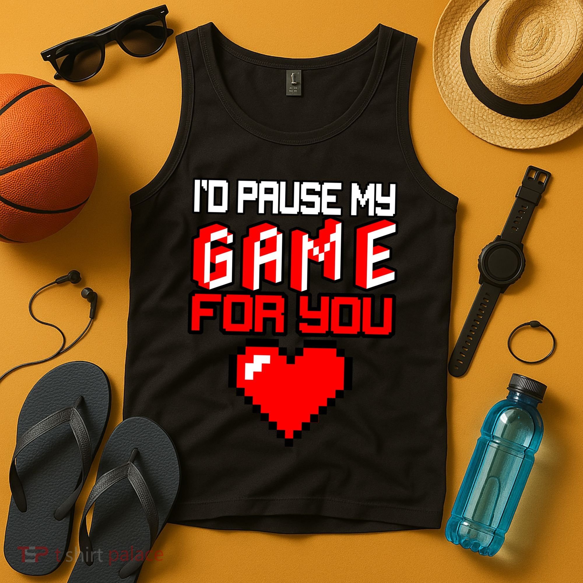I'd Pause My Game For You Valentines Day Tank Top