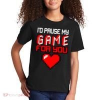 I'd Pause My Game For You Valentines Day Kids T-Shirt thumb 2