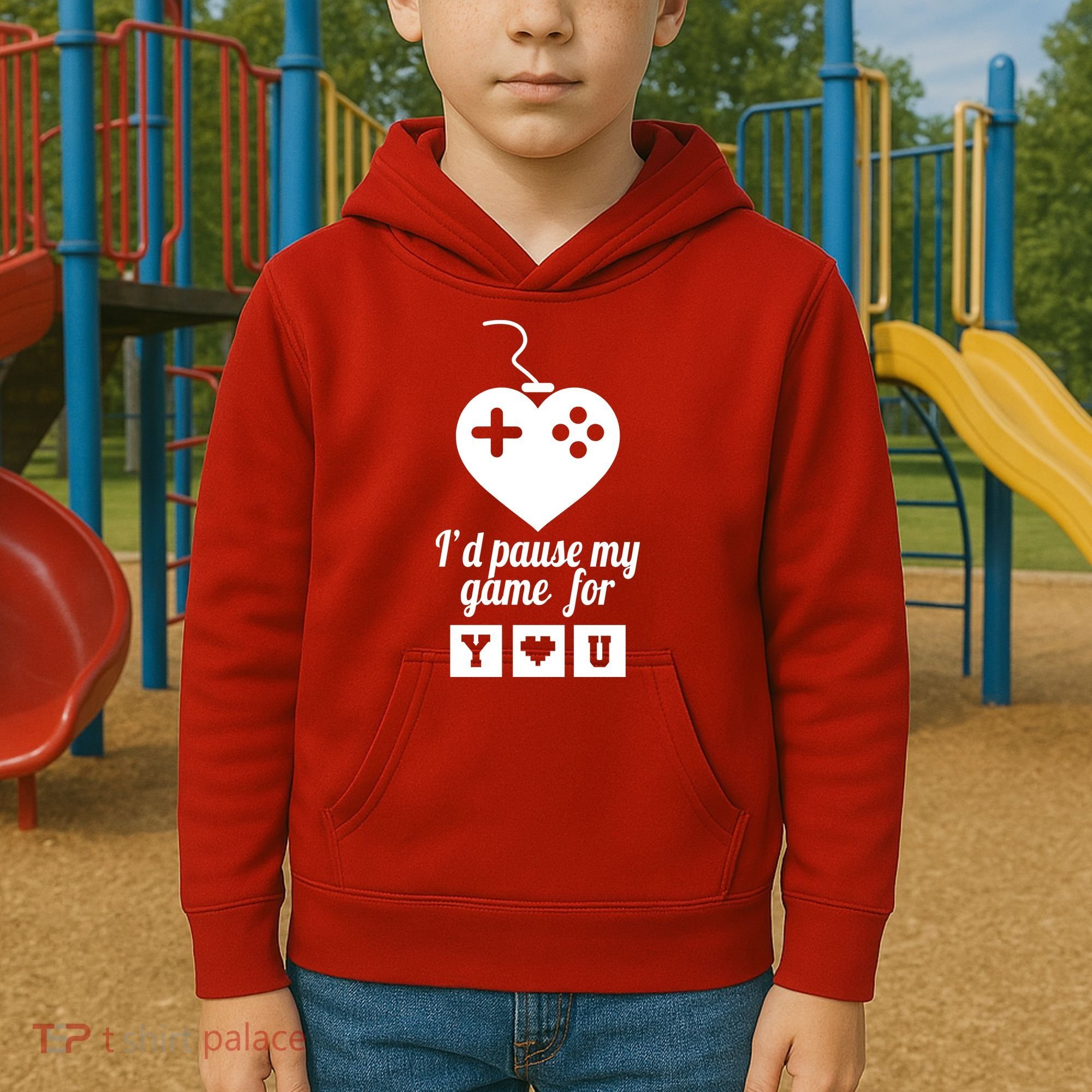 I'd Pause My Games For You Kids Hoodie
