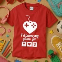 I'd Pause My Games For You Kids T-Shirt thumb 3