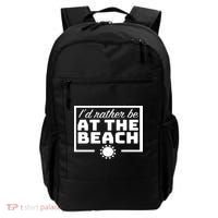 I'd Rather Be At The Beach Backpack thumb 0