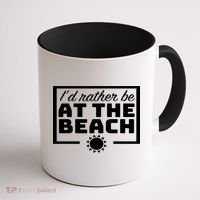 I'd Rather Be At The Beach Coffee Mug thumb 1