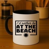 I'd Rather Be At The Beach Coffee Mug thumb 4