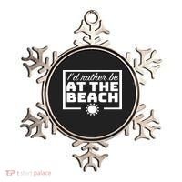 I'd Rather Be At The Beach Ornament thumb 0