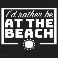 I'd Rather Be At The Beach Golf Towel thumb 3