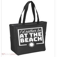 I'd Rather Be At The Beach Tote Bag thumb 2