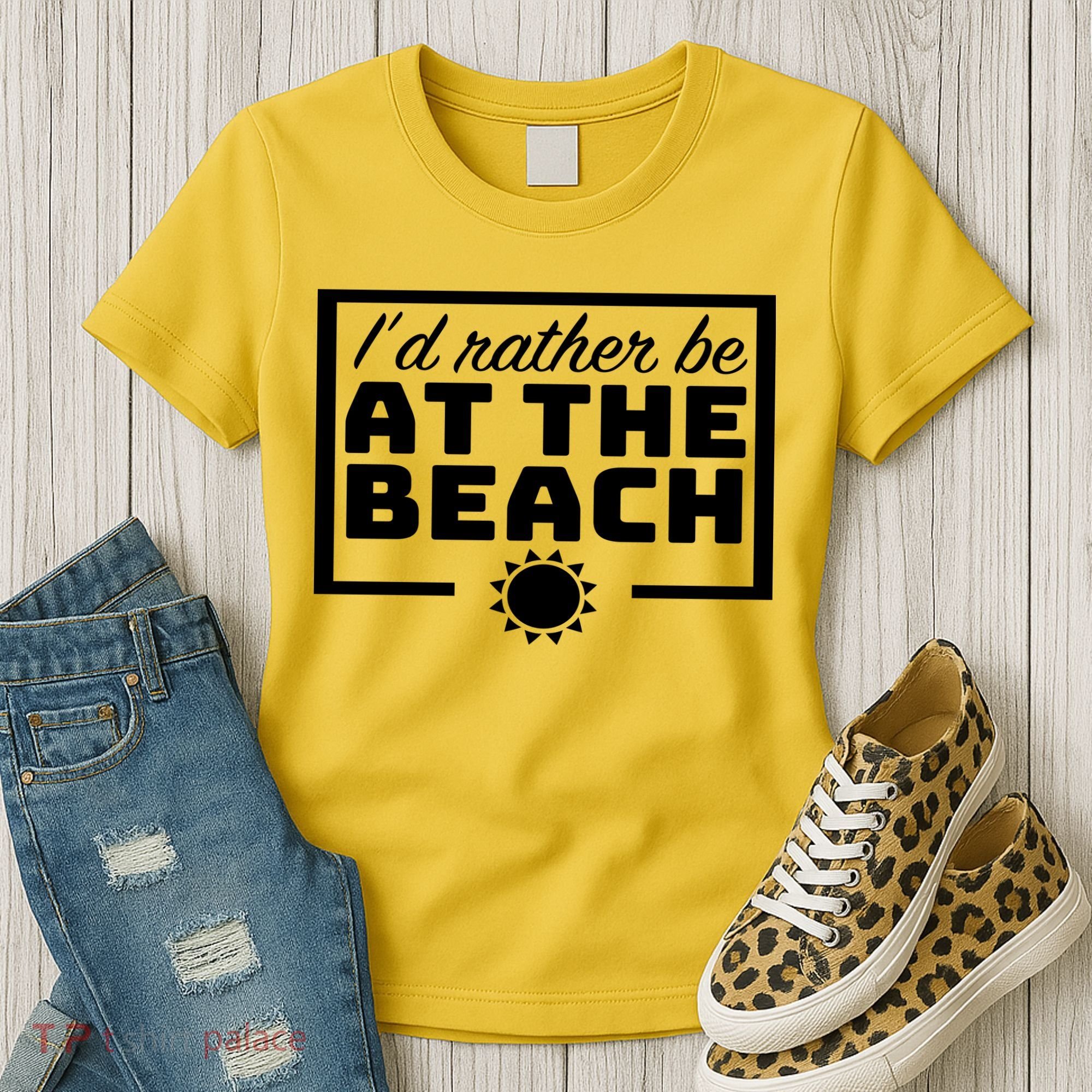 I'd Rather Be At The Beach Women's T-Shirt
