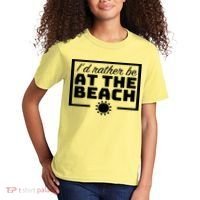 I'd Rather Be At The Beach Kids T-Shirt thumb 2