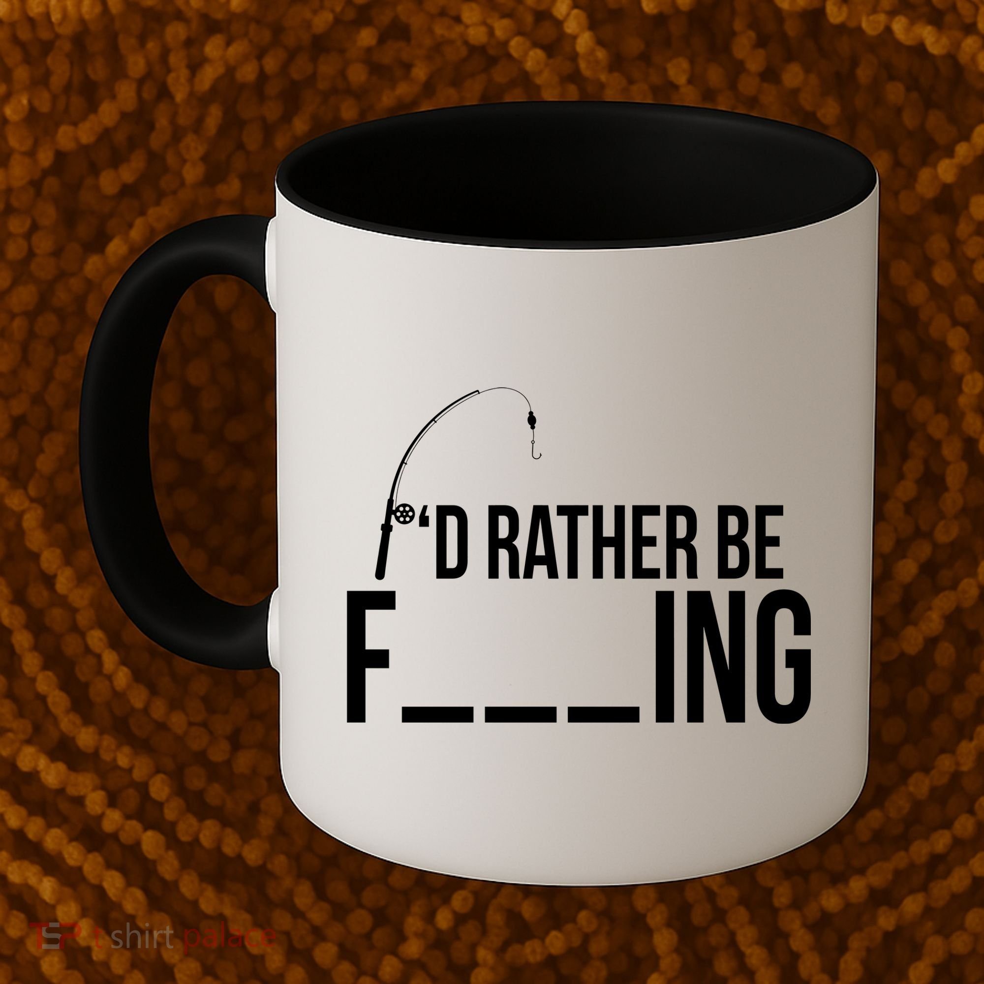I'd Rather Be Fishing Funny Fisherman Coffee Mug