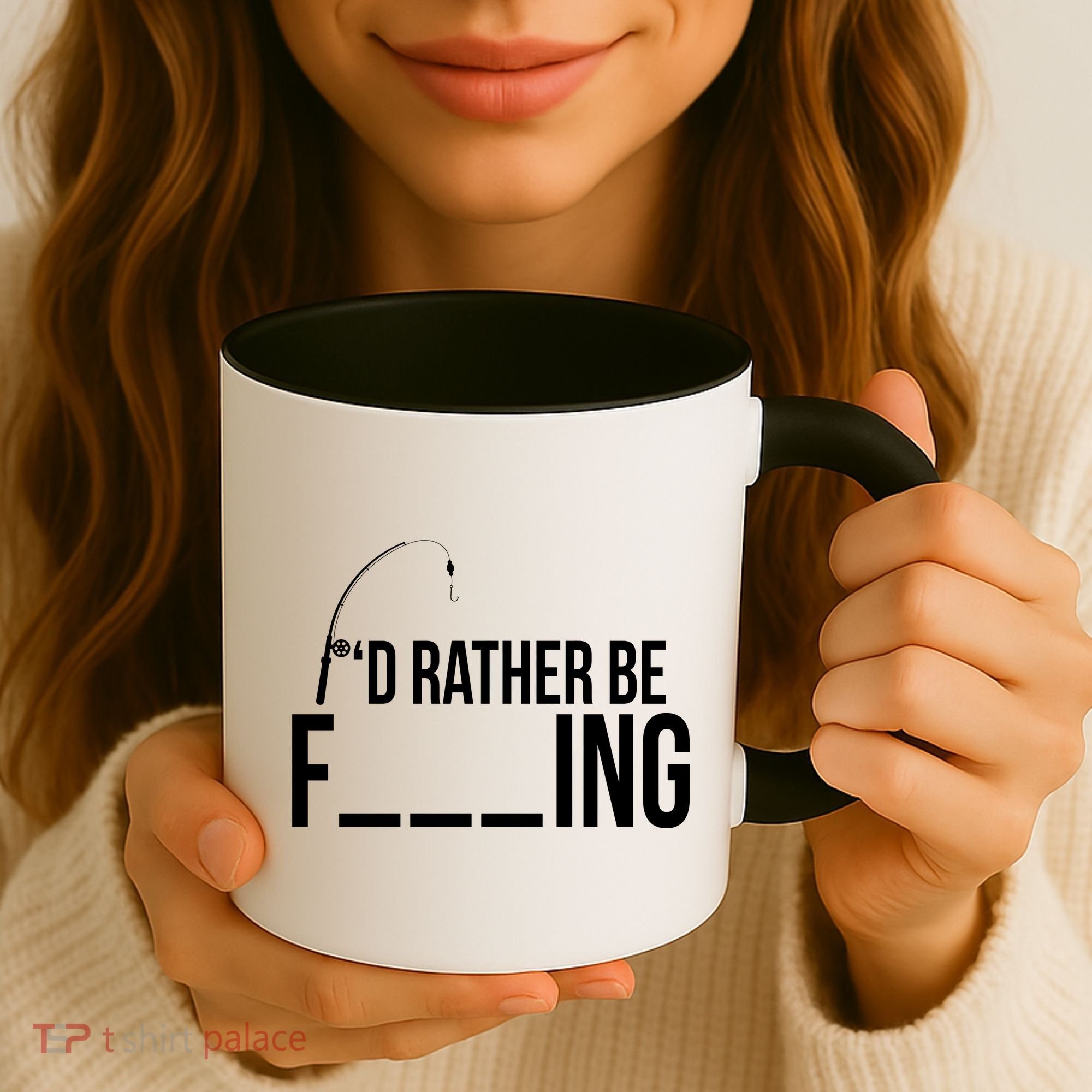 I'd Rather Be Fishing Funny Fisherman Coffee Mug