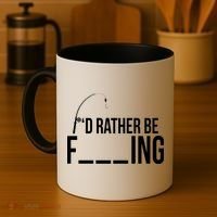 I'd Rather Be Fishing Funny Fisherman Coffee Mug thumb 4