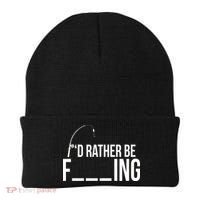 I'd Rather Be Fishing Funny Fisherman Beanie thumb 0