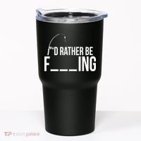I'd Rather Be Fishing Funny Fisherman Tumbler thumb 0