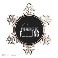 I'd Rather Be Fishing Funny Fisherman Ornament thumb 0