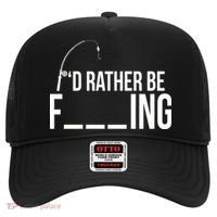 I'd Rather Be Fishing Funny Fisherman Hat thumb 0