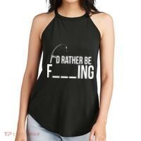 I'd Rather Be Fishing Funny Fisherman Women's Perfect Tri Rocker Tank thumb 2