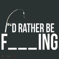 I'd Rather Be Fishing Funny Fisherman Tall Hoodie thumb 2