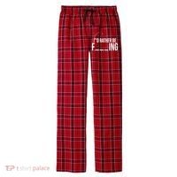 I'd Rather Be Fishing Funny Fisherman Men's Flannel Plaid Pajama Pants thumb 0