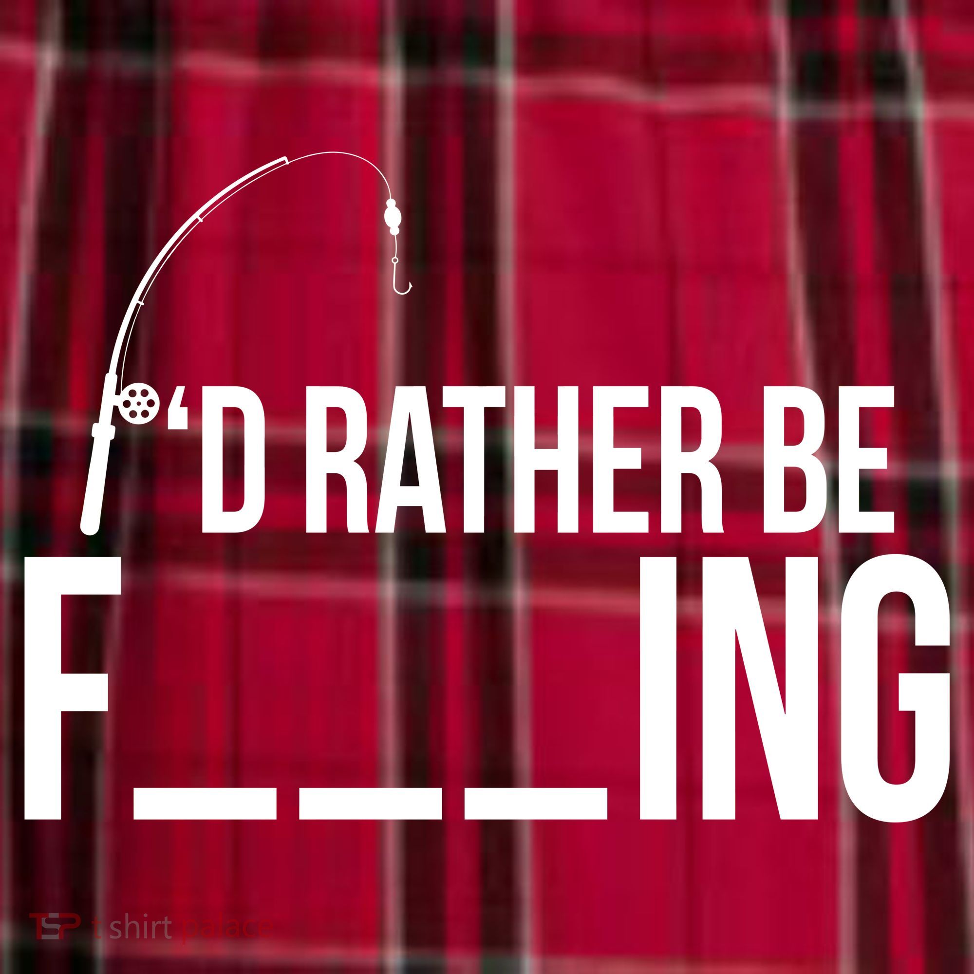 I'd Rather Be Fishing Funny Fisherman Men's Flannel Plaid Pajama Pants