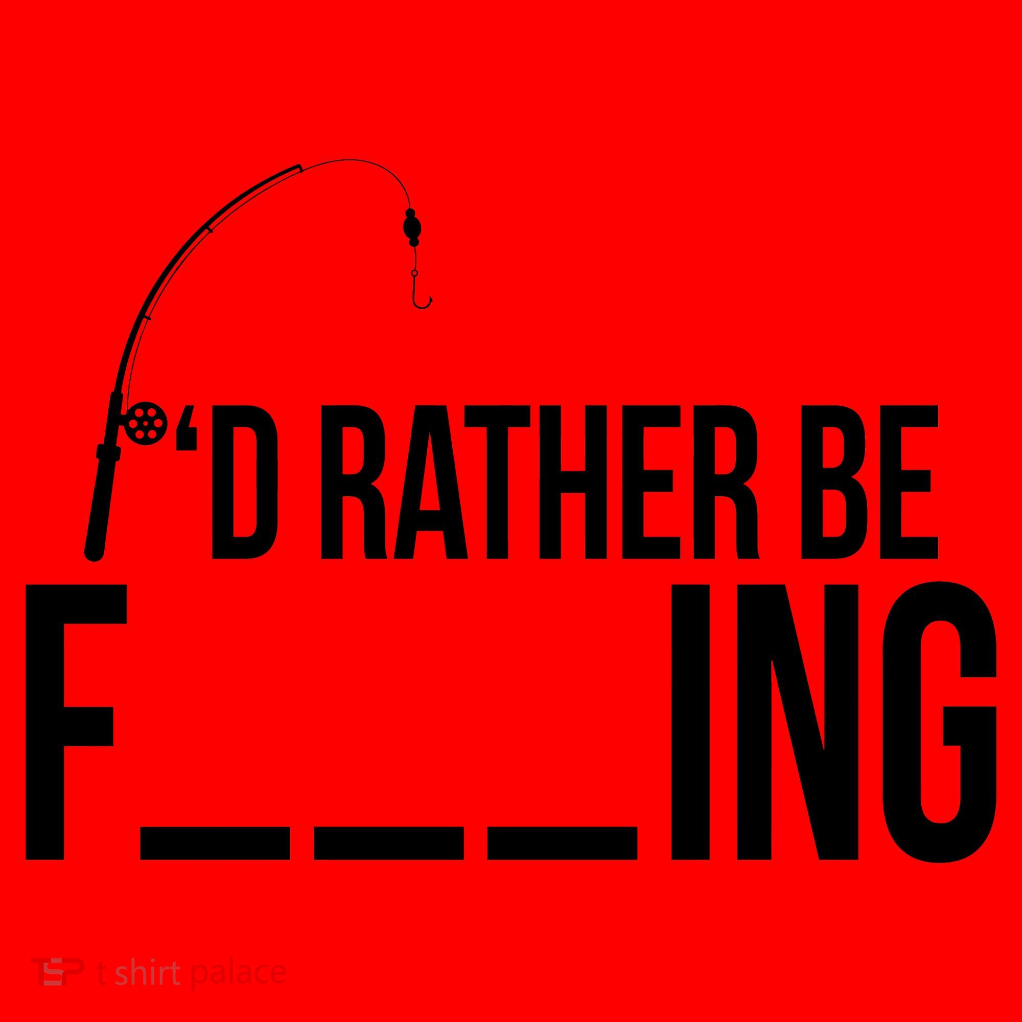 I'd Rather Be Fishing Funny Fisherman Santa Hat