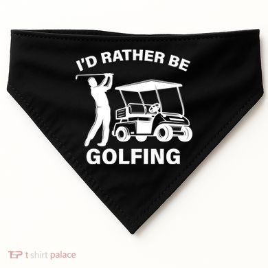 I'd Rather Be Golfing USA-Made Doggie Bandana