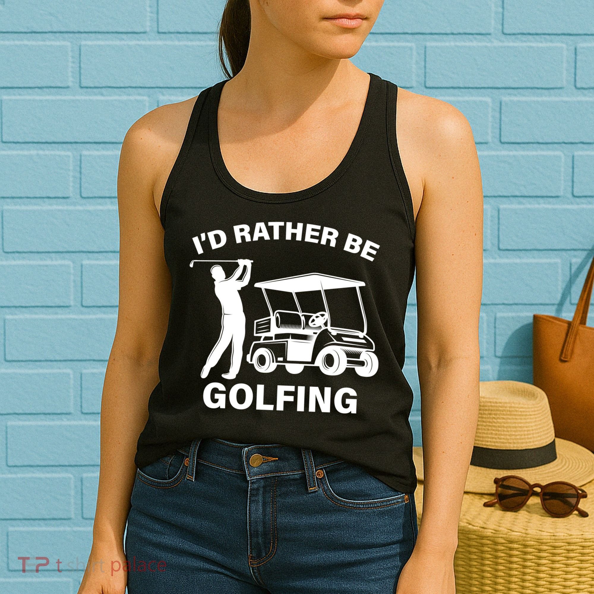 I'd Rather Be Golfing Women's Tank Top