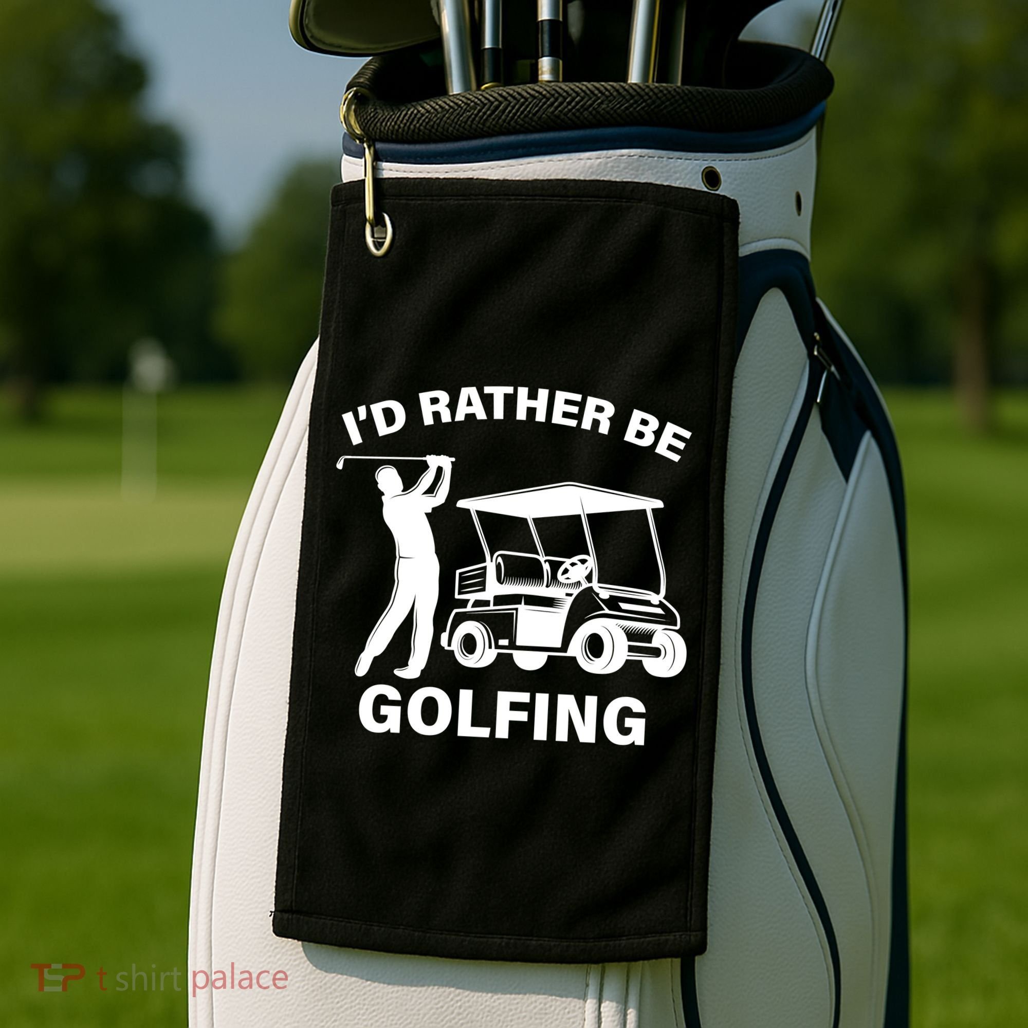 I'd Rather Be Golfing Golf Towel