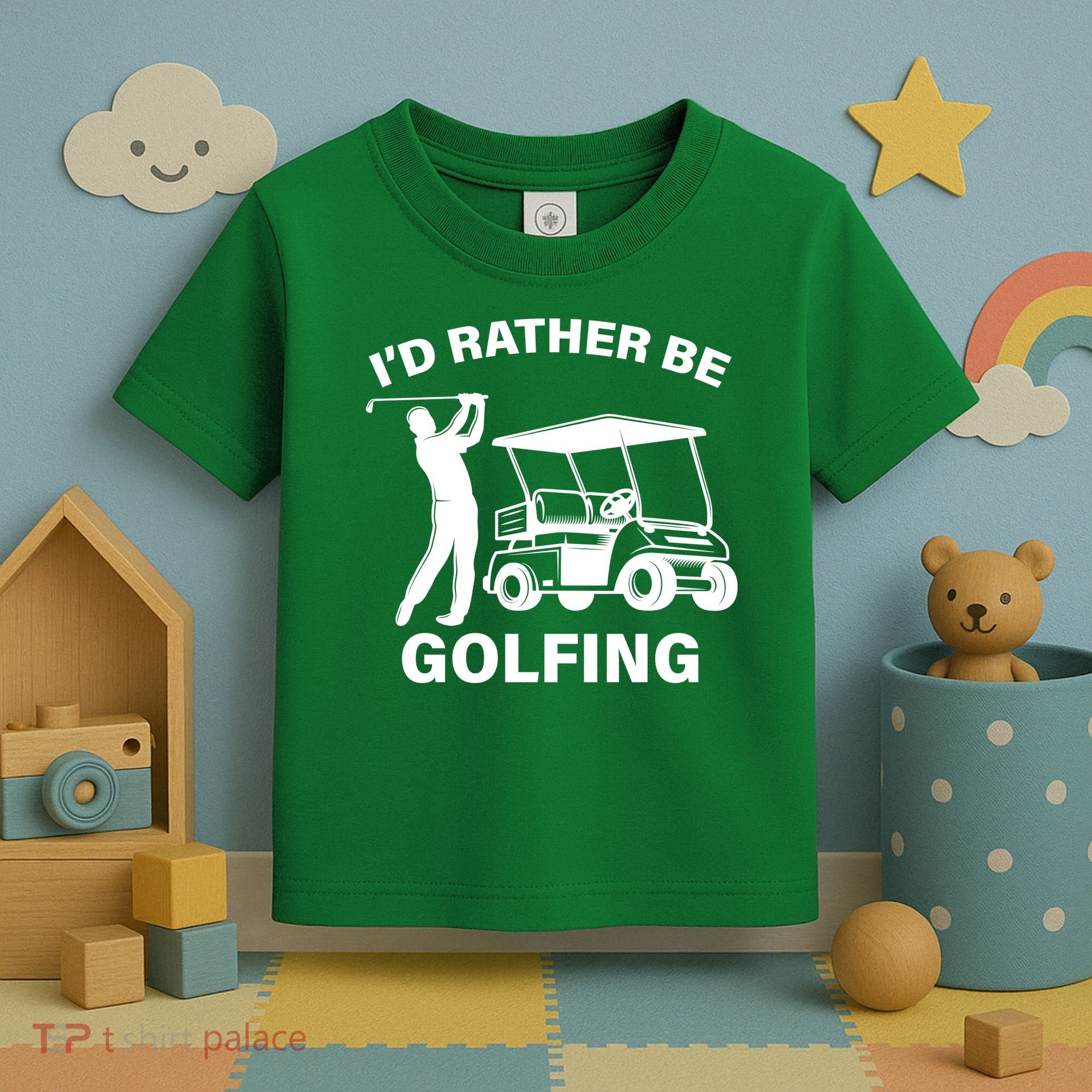 I'd Rather Be Golfing Toddler T-Shirt